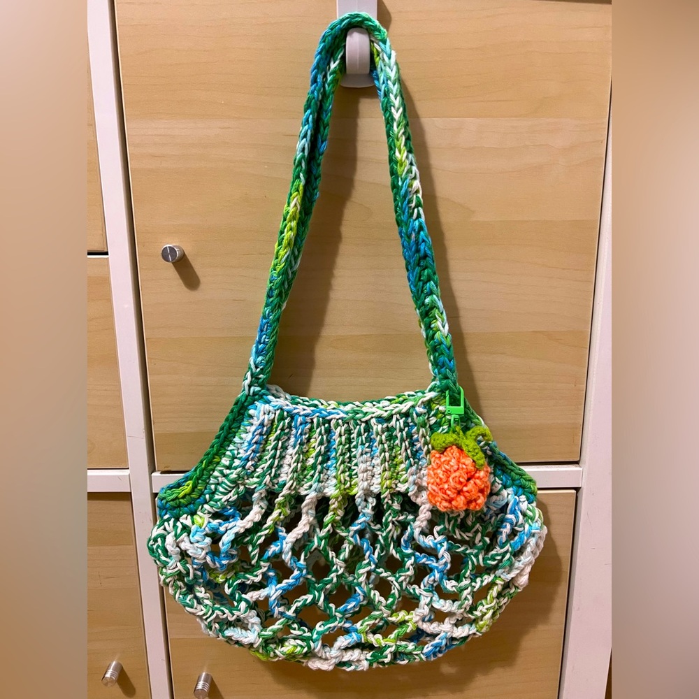 New handmade Crochet 🧶 Mesh Market bag, Summer bag, Tote bag,  Beach bag